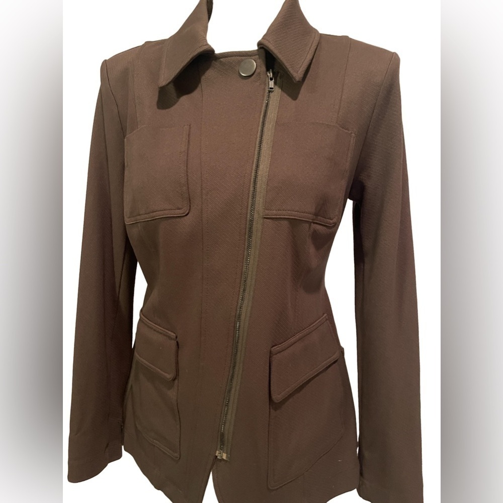 CAbi Womens Jacket Basic Military 4120 Academy Blazer Army Green XS - Picture 7 of 9
